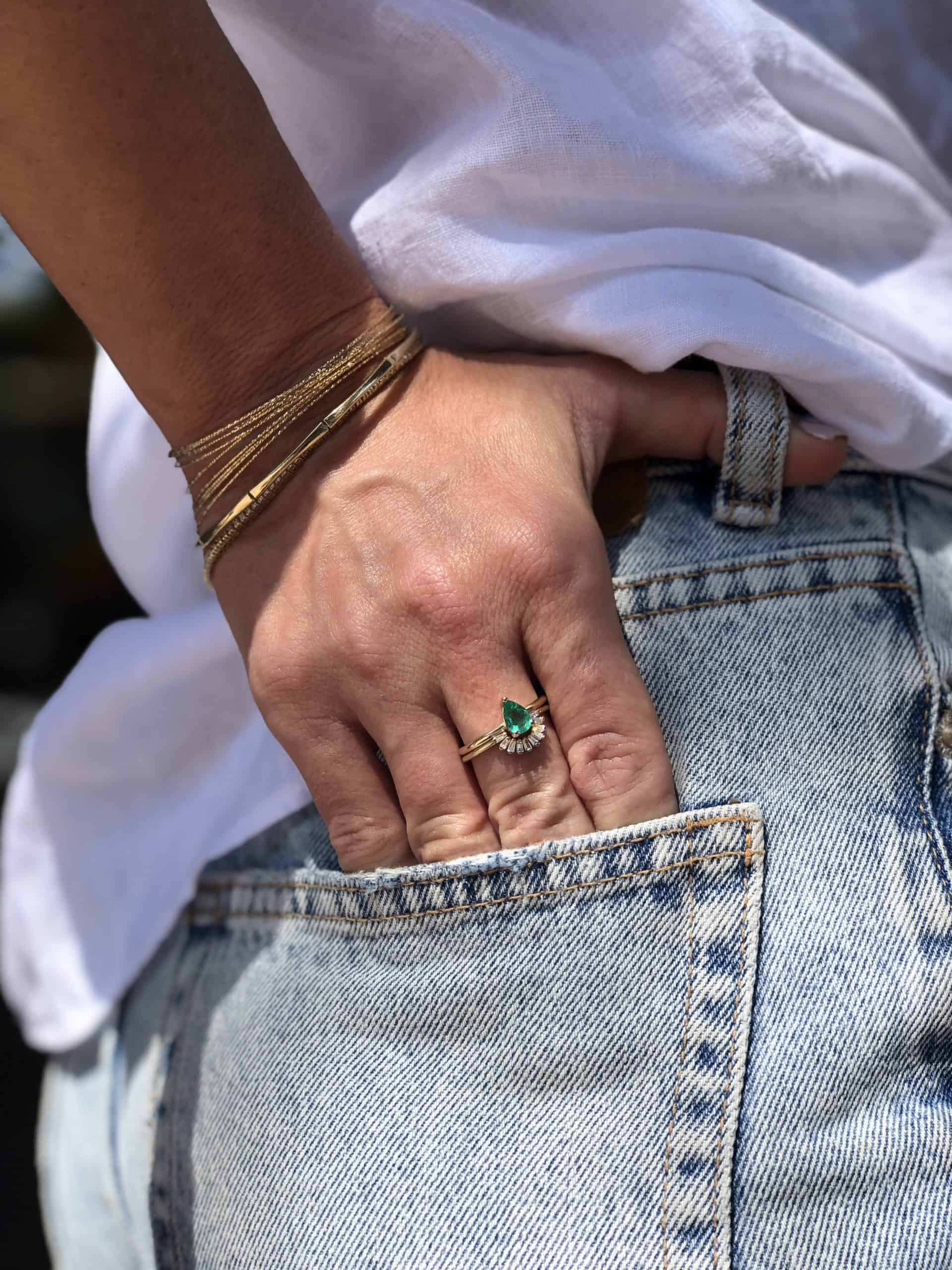 Taper crown ring