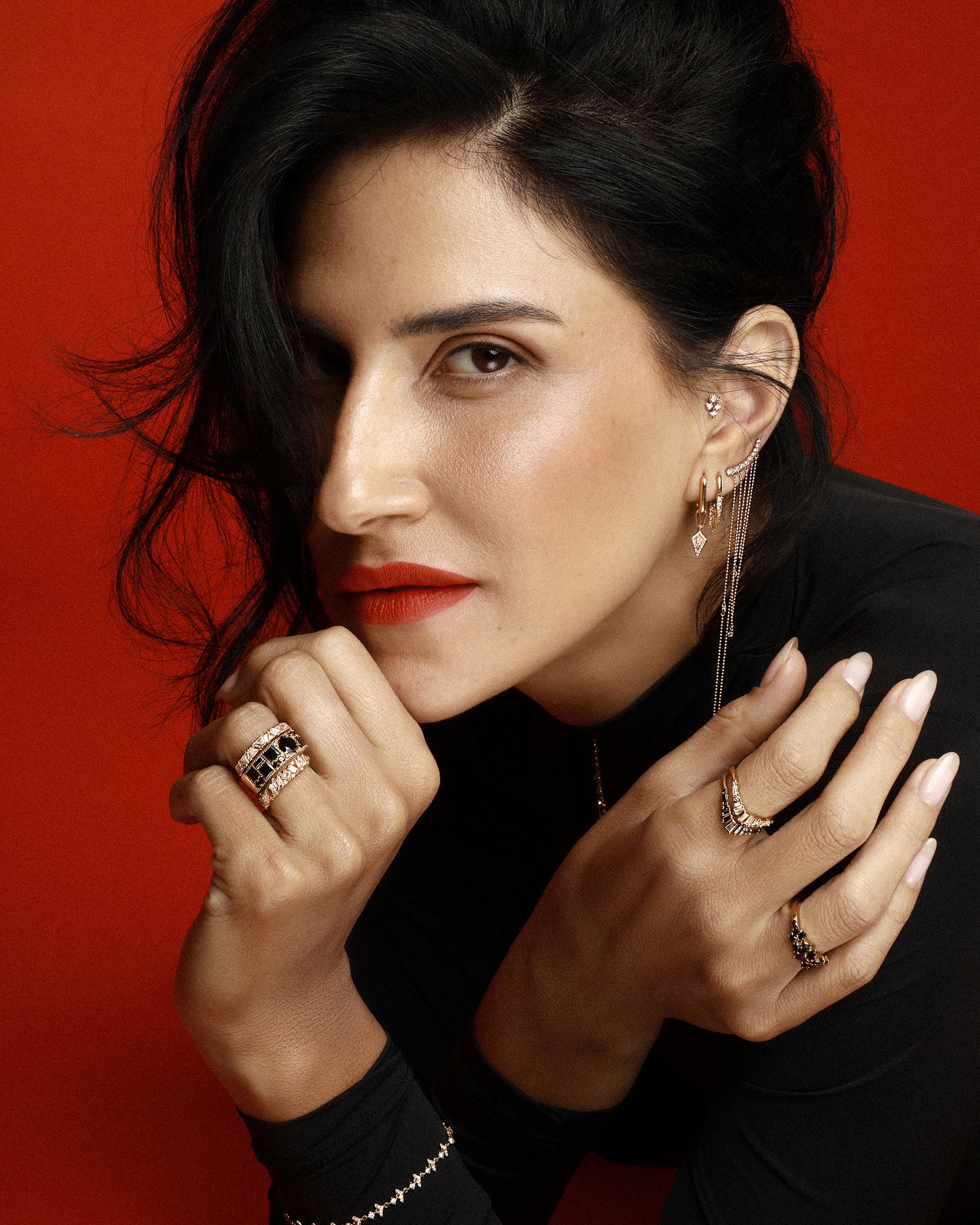 Haleli Ring in White Diamonds