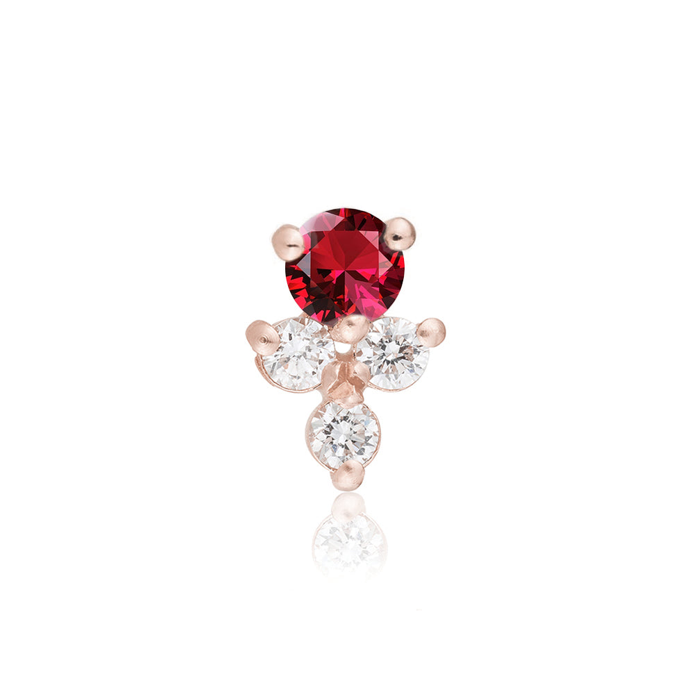 Ruby Jasmine Stud