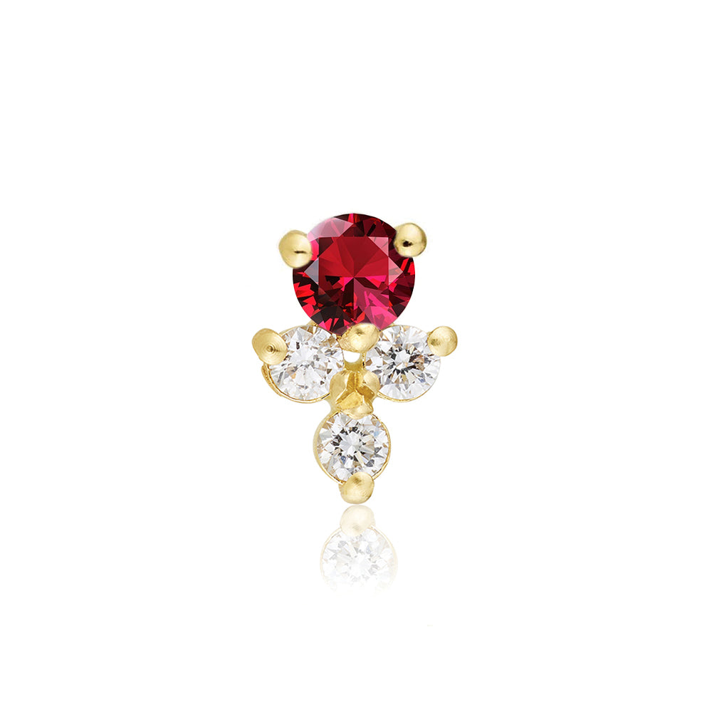 Ruby Jasmine Stud