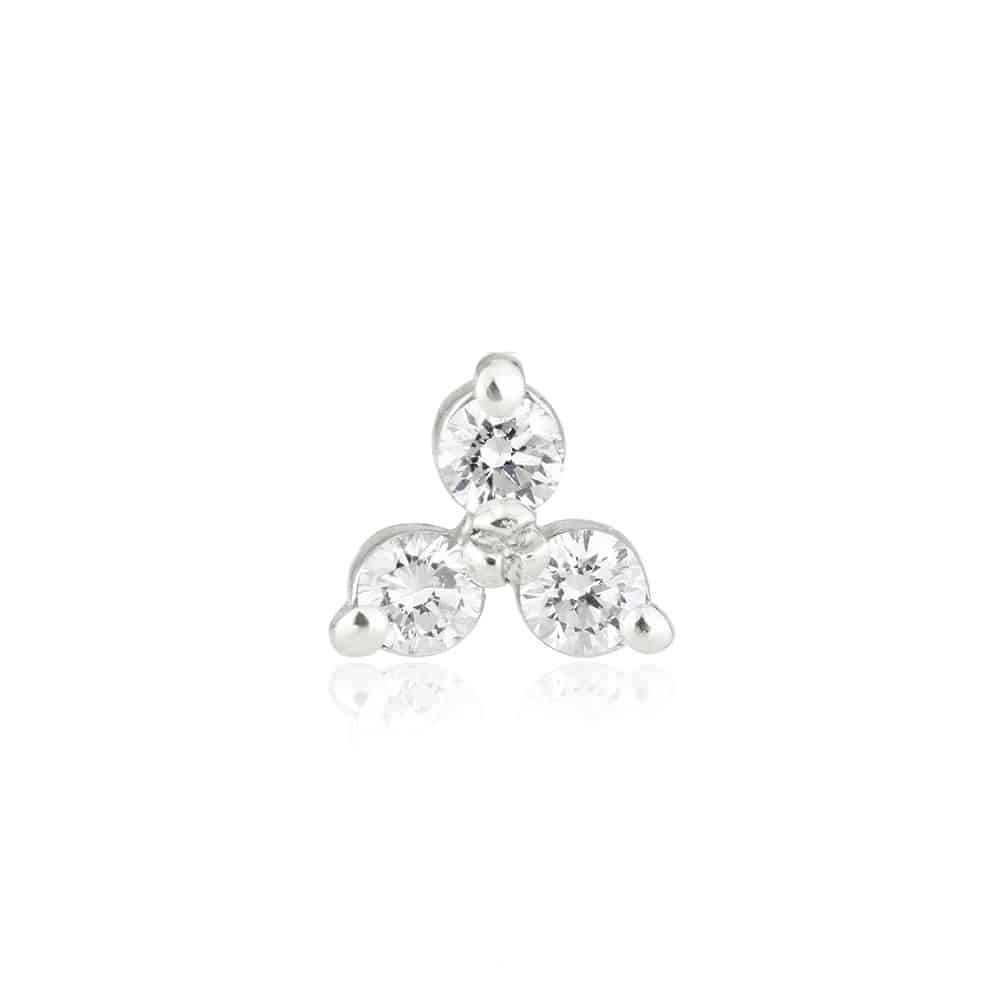 Diamond Lily Stud