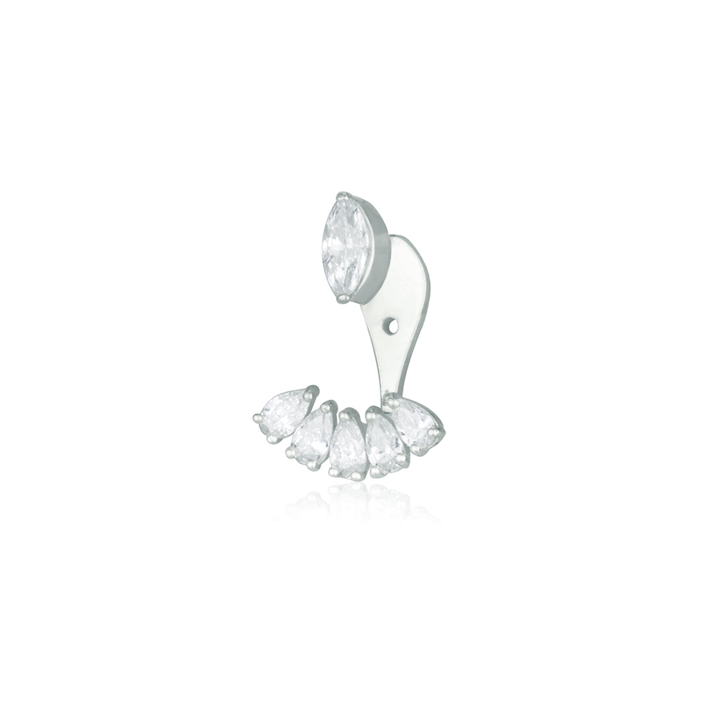 Two Piece Marquise And Five Drops Earring