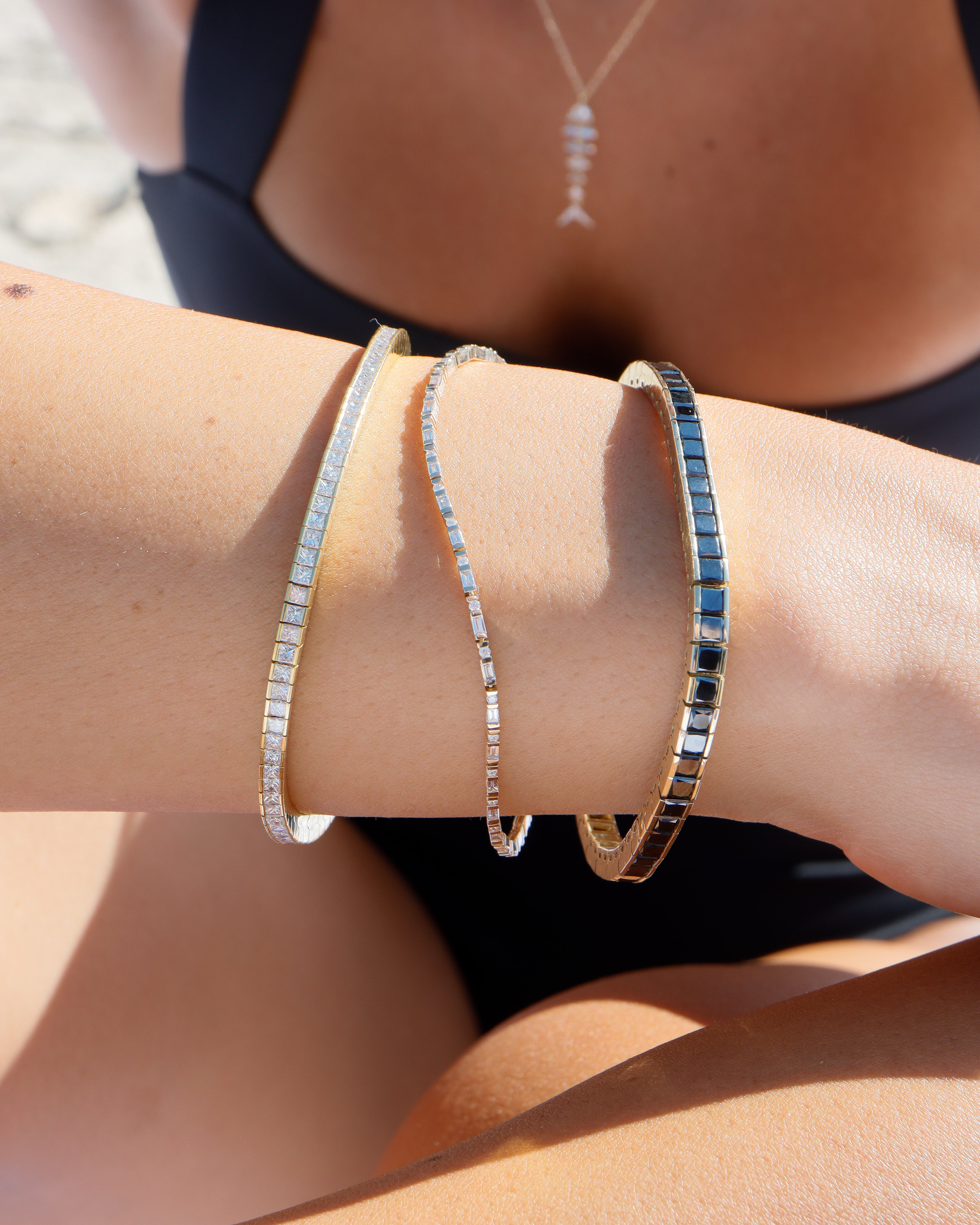 Princess Bracelet in White Diamonds