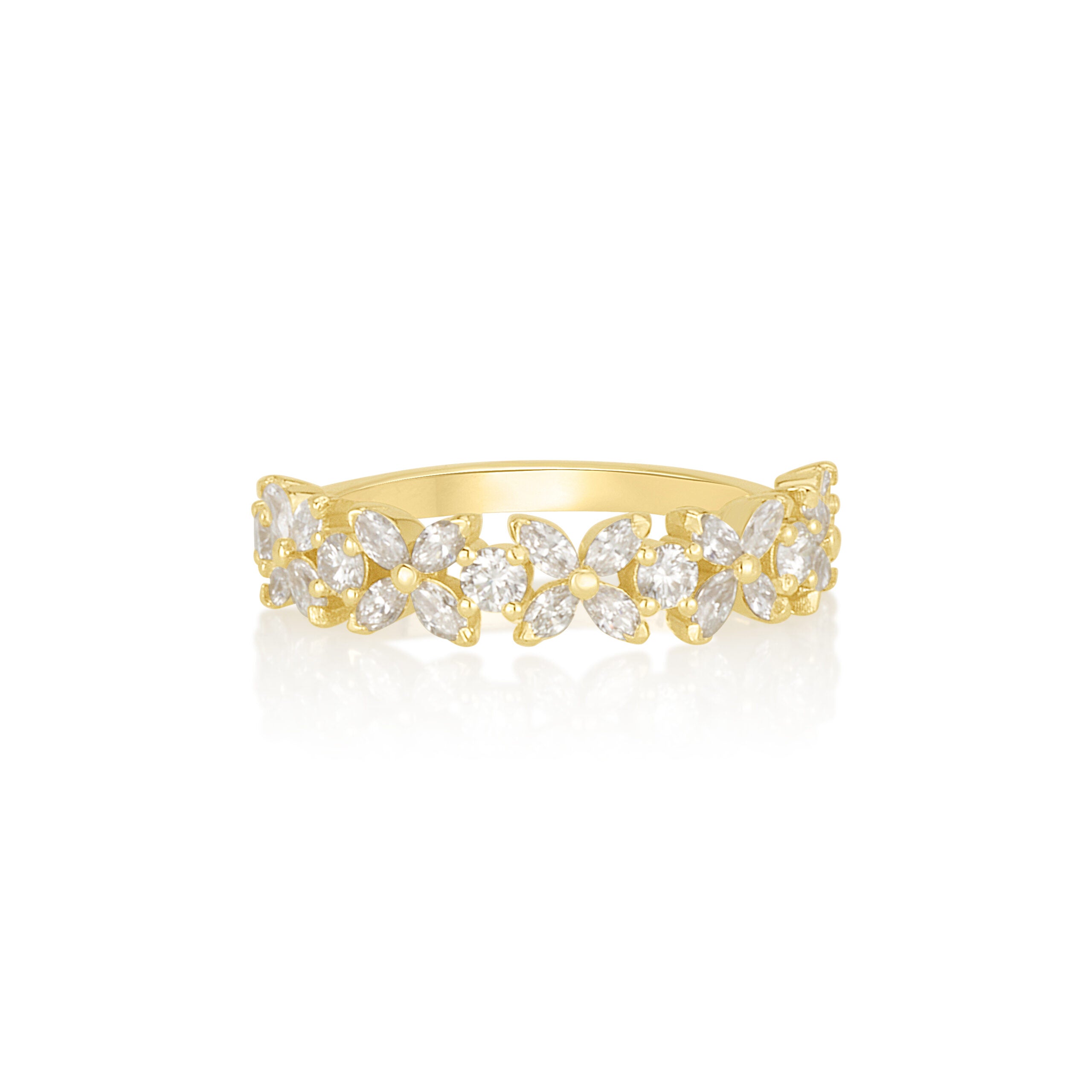 Nataly Ring in White Diamonds