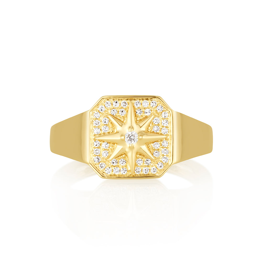 Nate Ring in White Diamonds