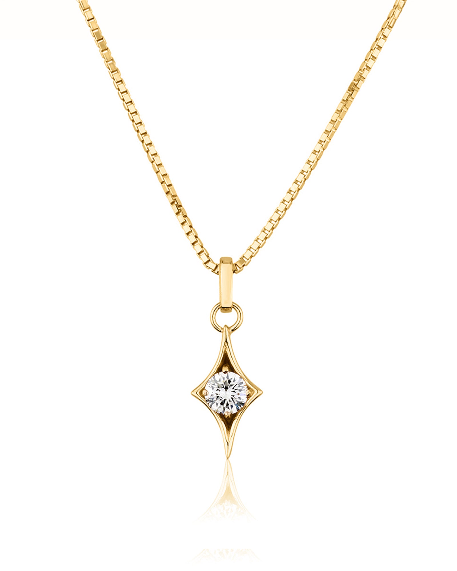 Spike frame necklace (SMALL)
