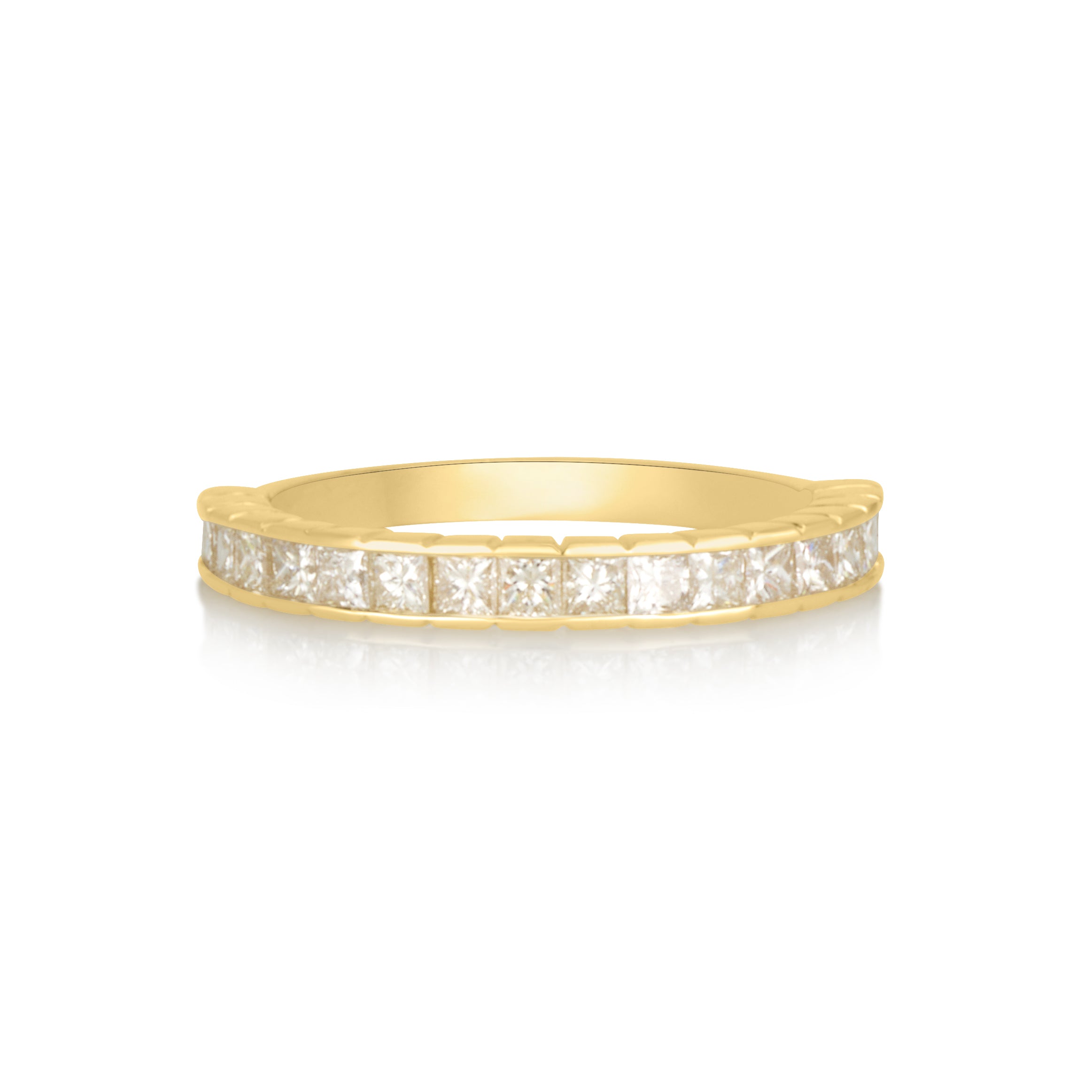 Princess Ring in White Diamonds