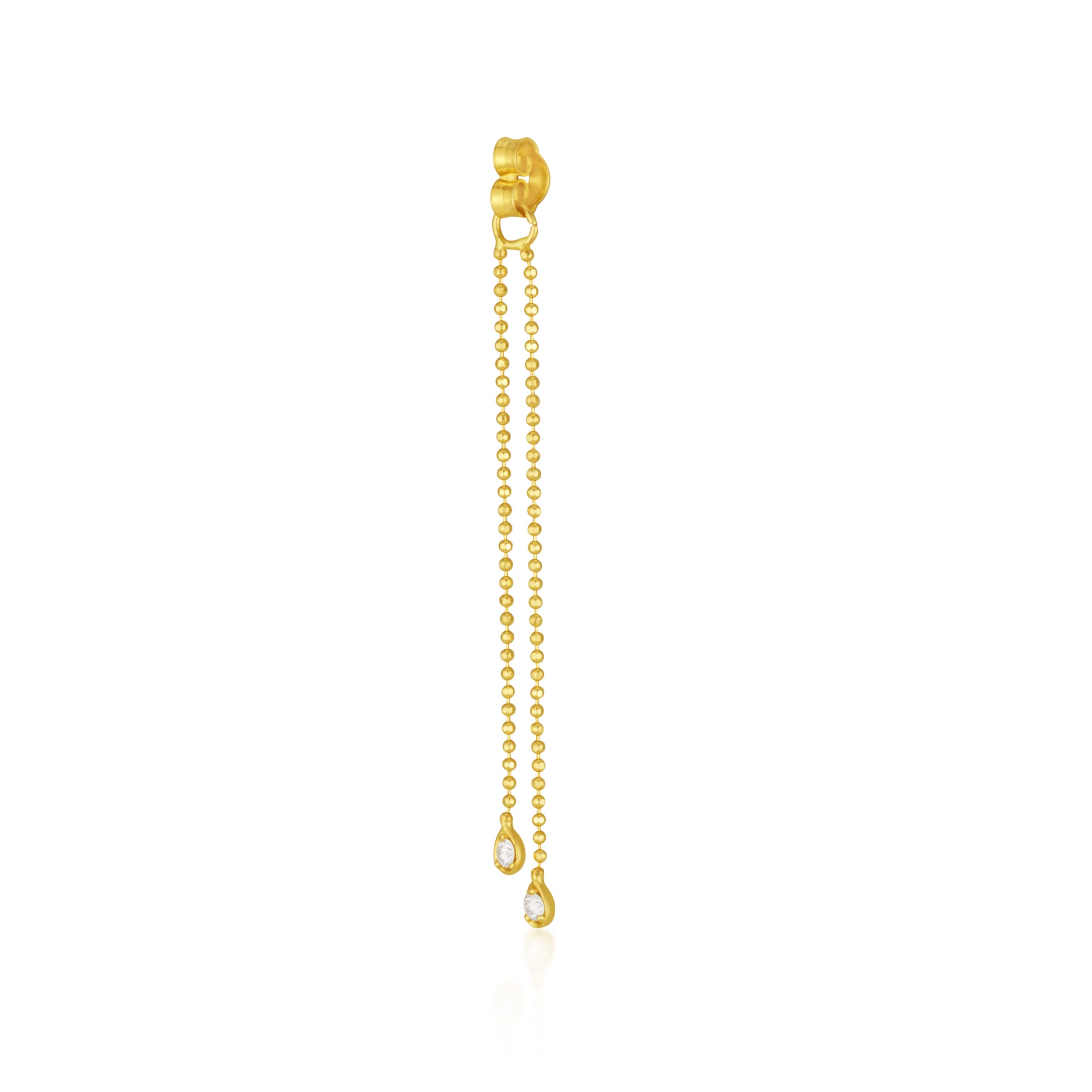 Two Drops Closure Earring