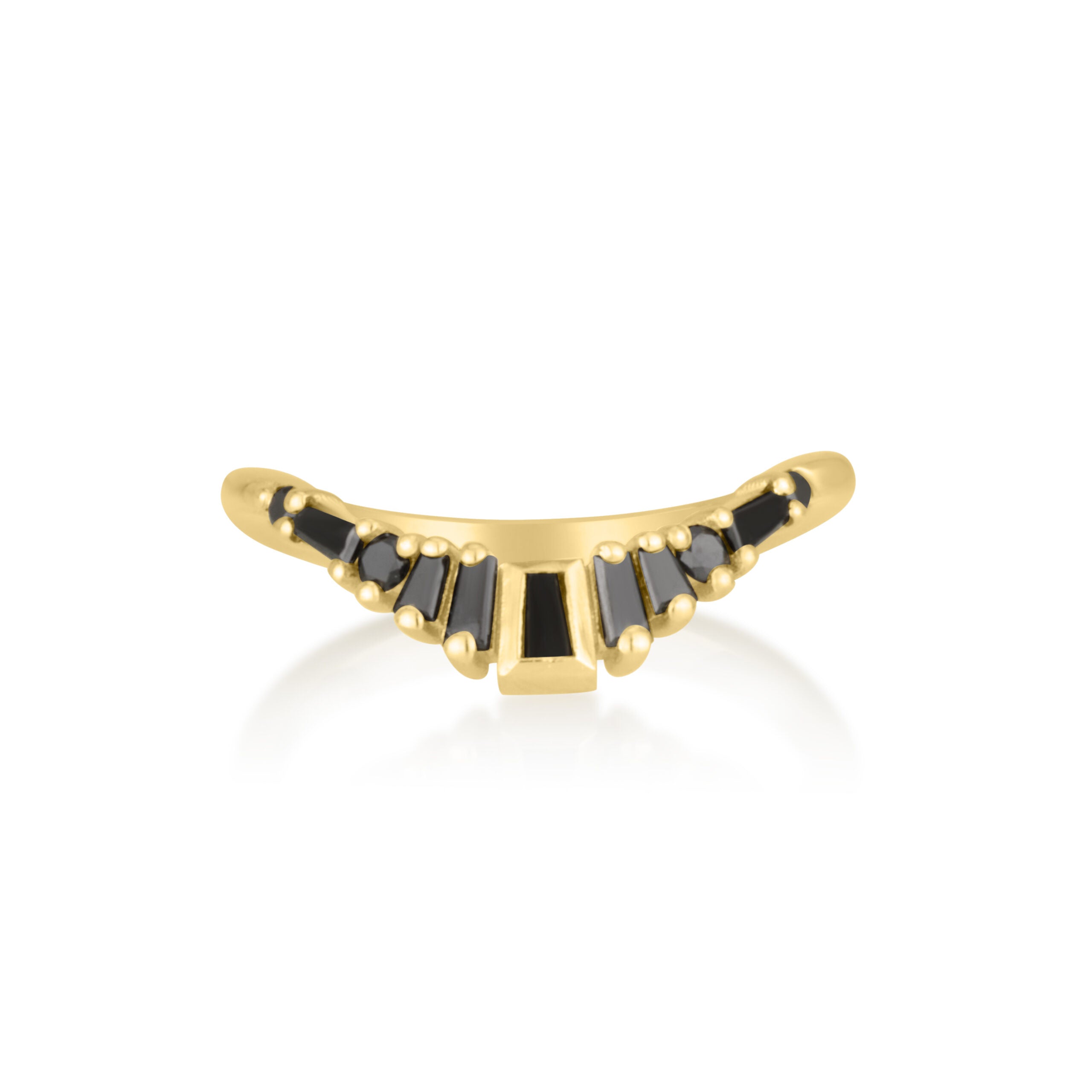 Romy Ring in Black Diamonds