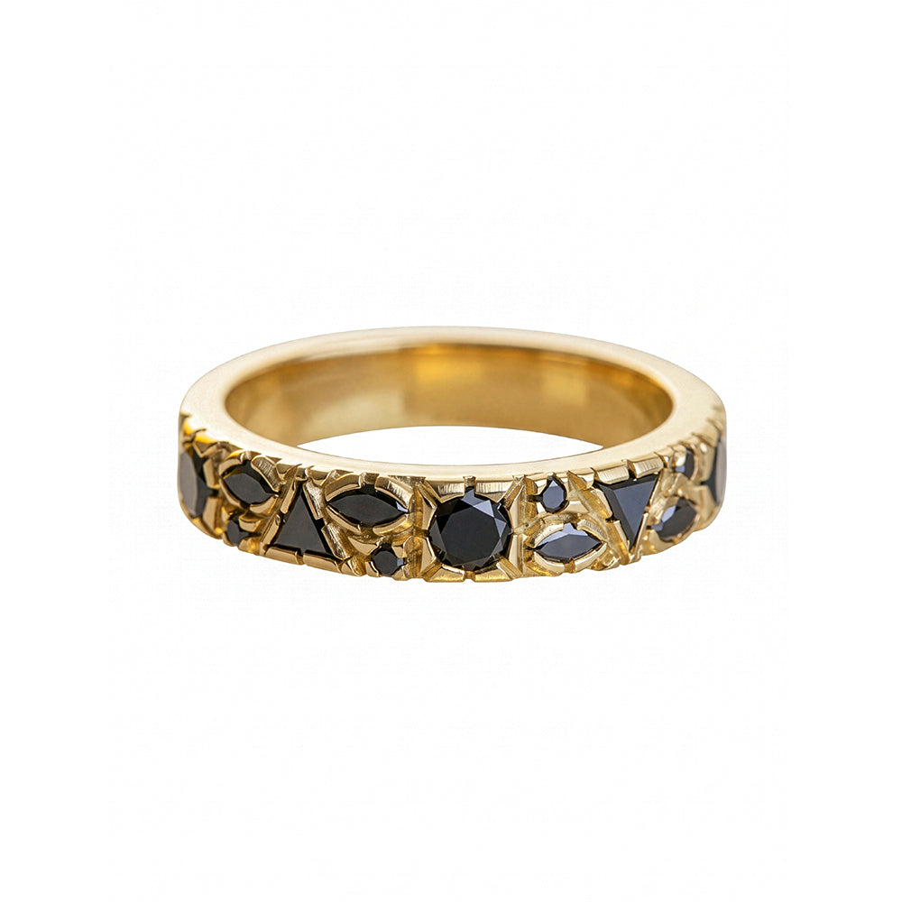 All In Ring in Black Diamonds