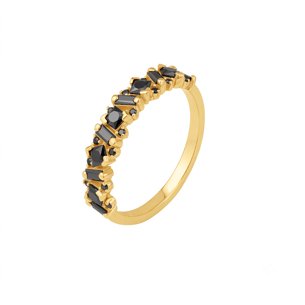 Helena Ring in Black Diamonds