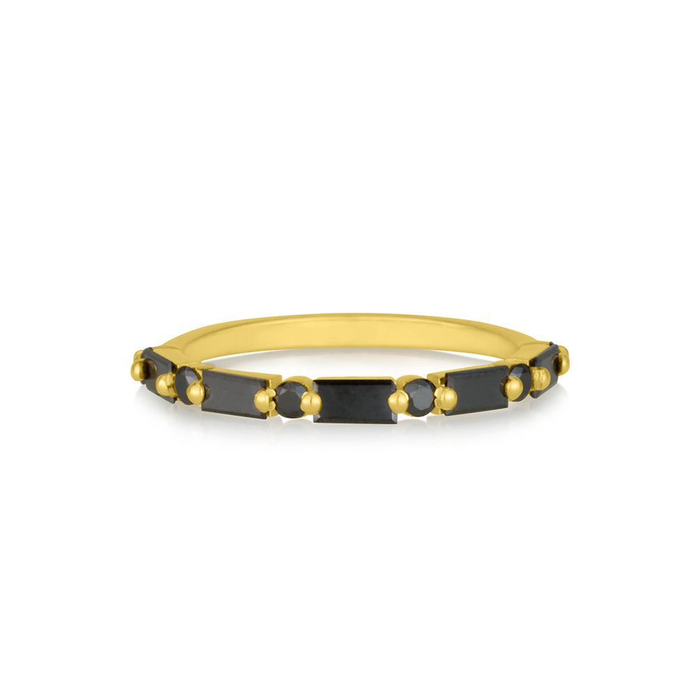 Safari ring in black diamonds