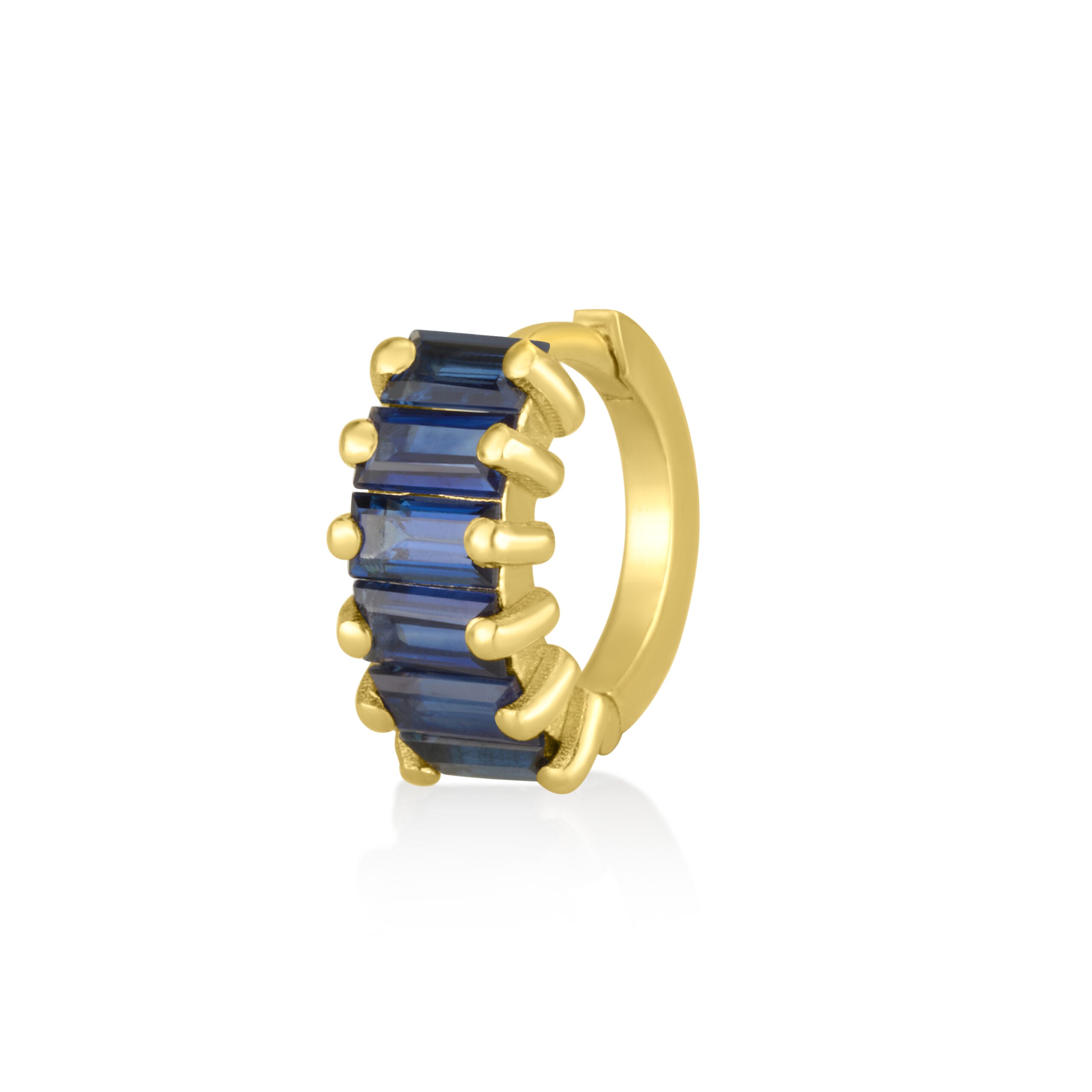 Six baguette Hoop in Sapphires
