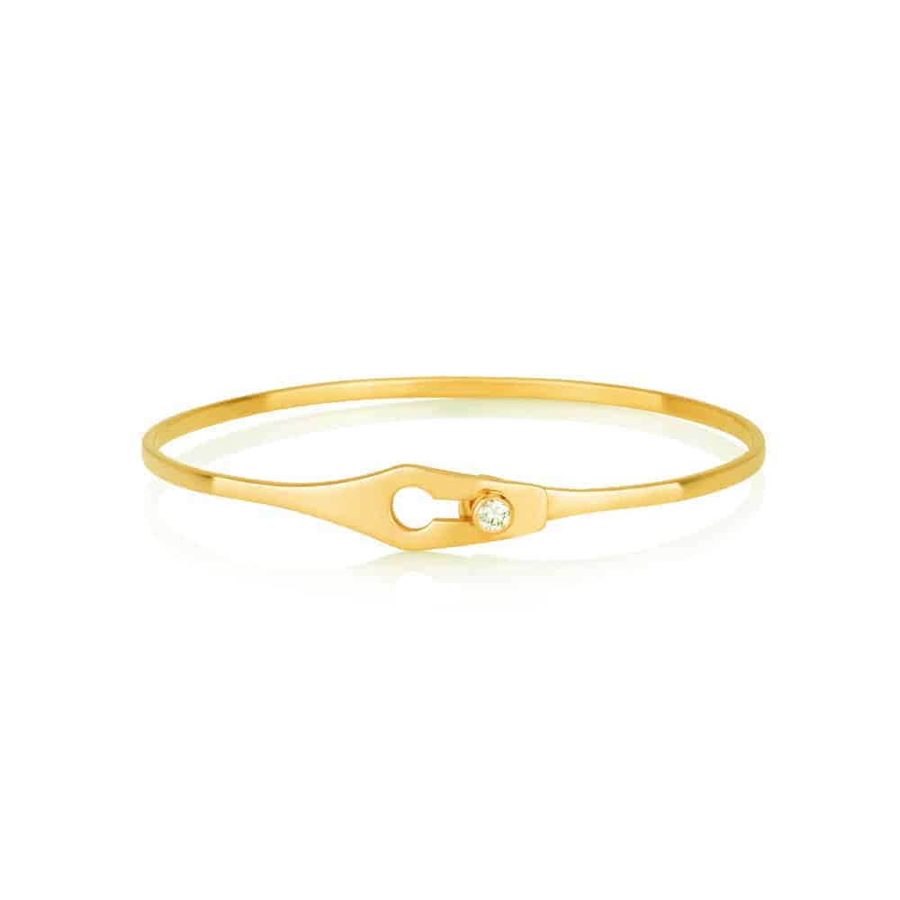 Solitaire Keyhole Bracelet