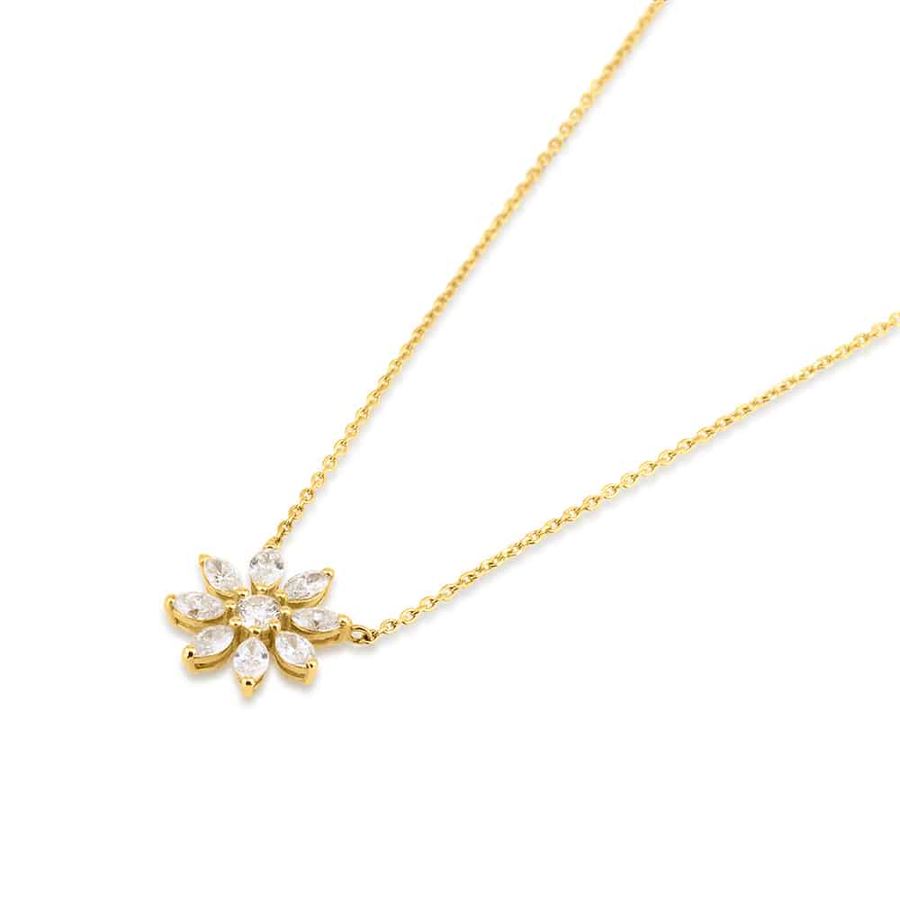 Sunflower necklace