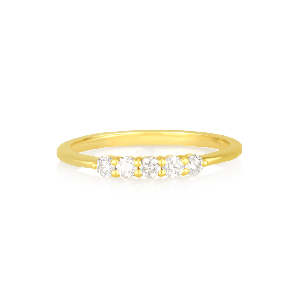 Five diamond ring