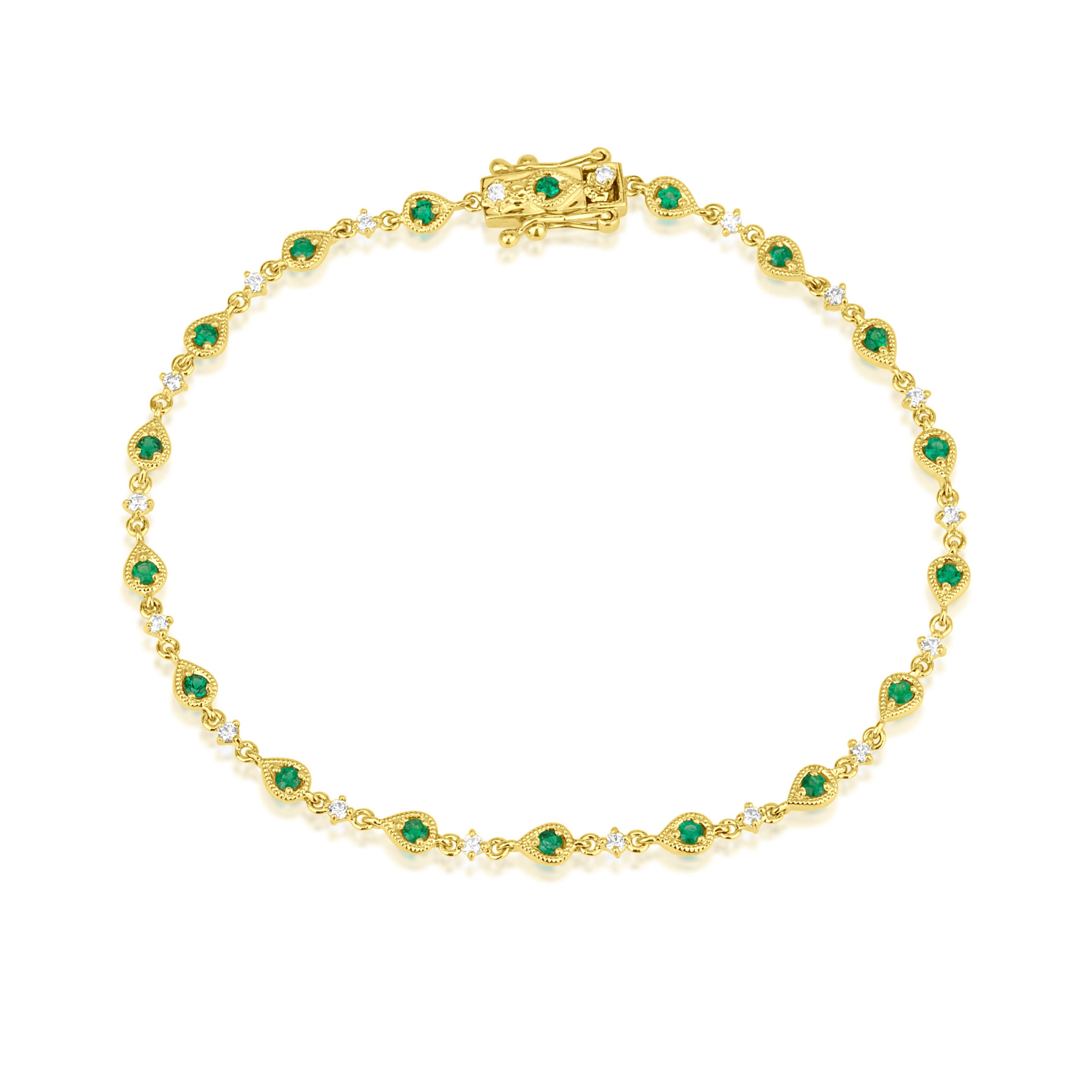Vanessa Bracelet in Emeralds and Diamonds