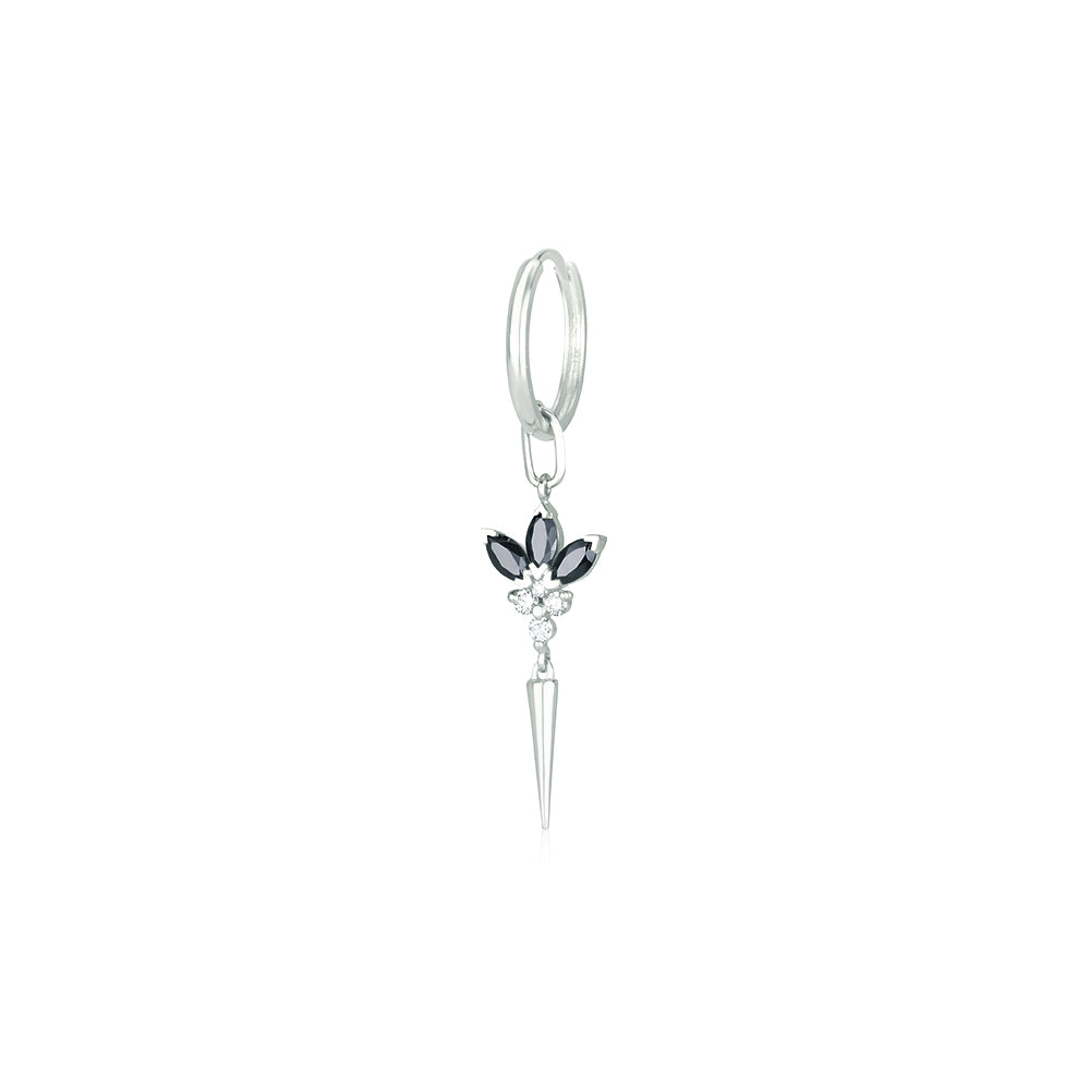 Venus Earring In Black Diamonds