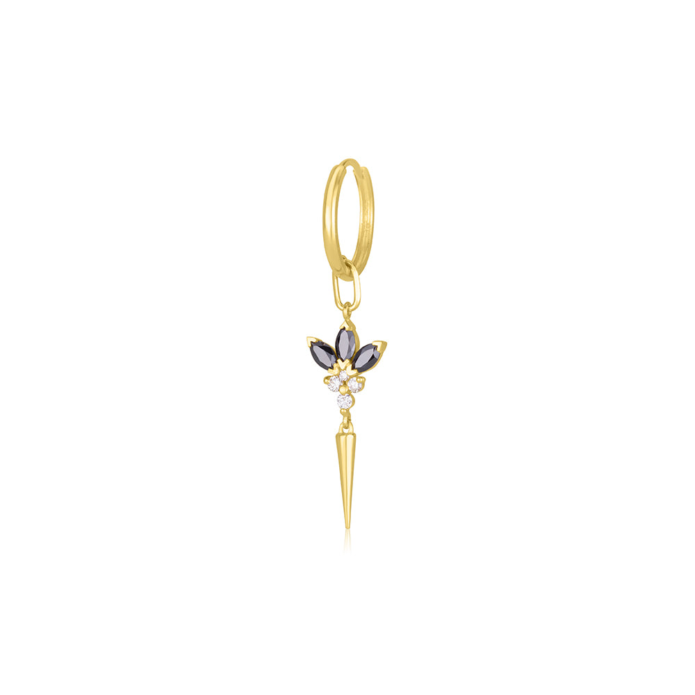 Venus Earring In Black Diamonds