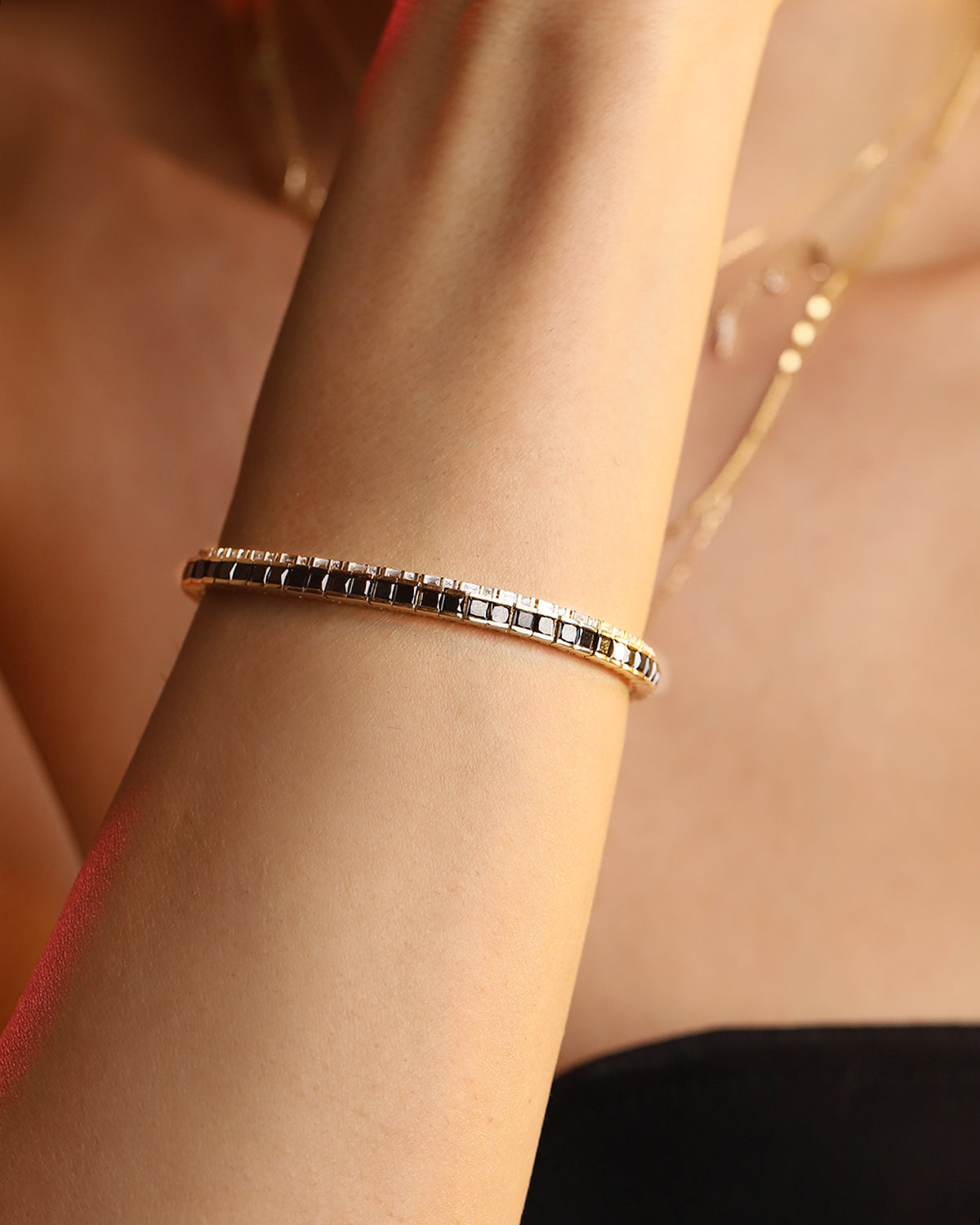Princess Bracelet in Black Diamonds