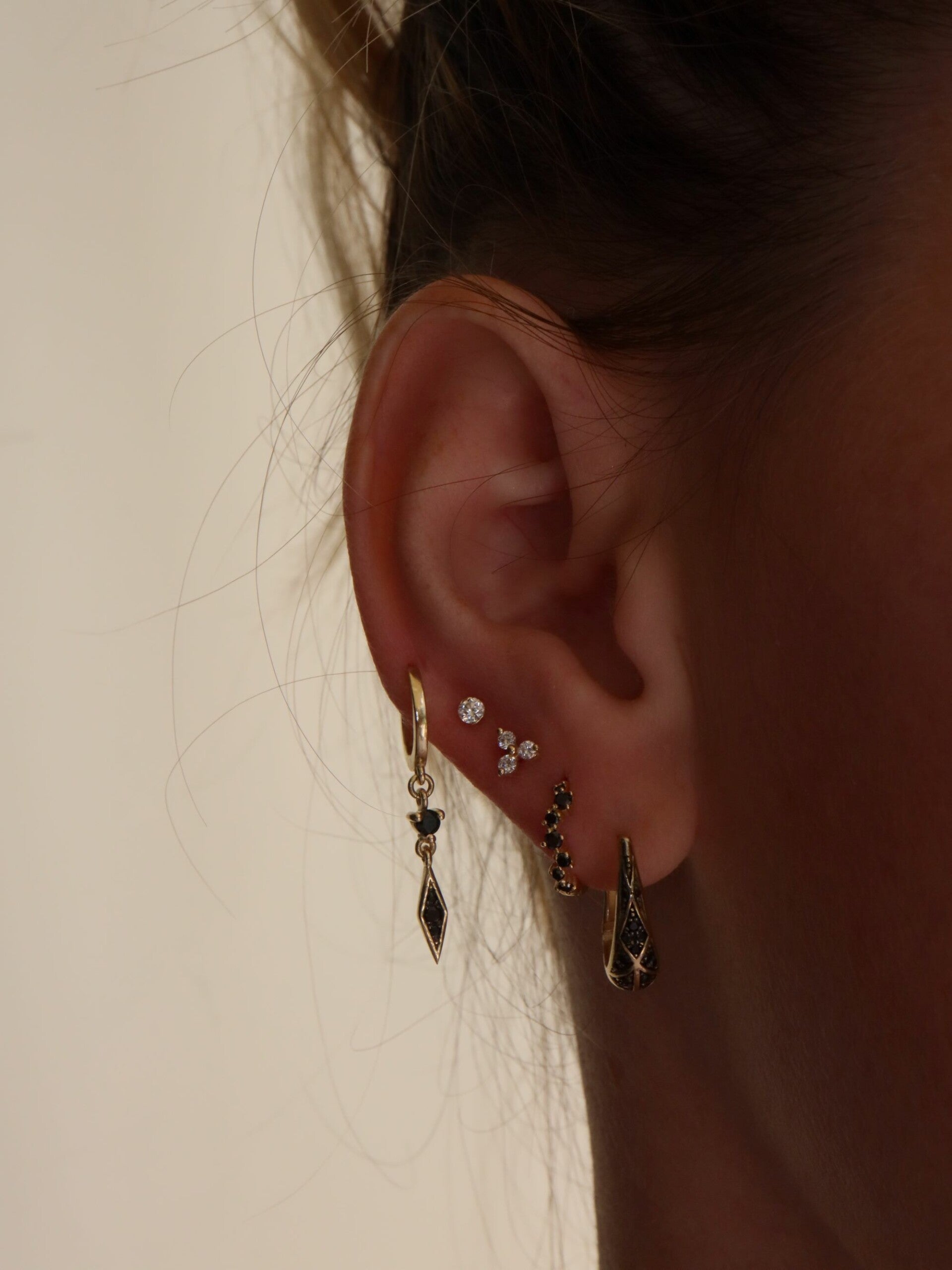 Diamond Lily Stud