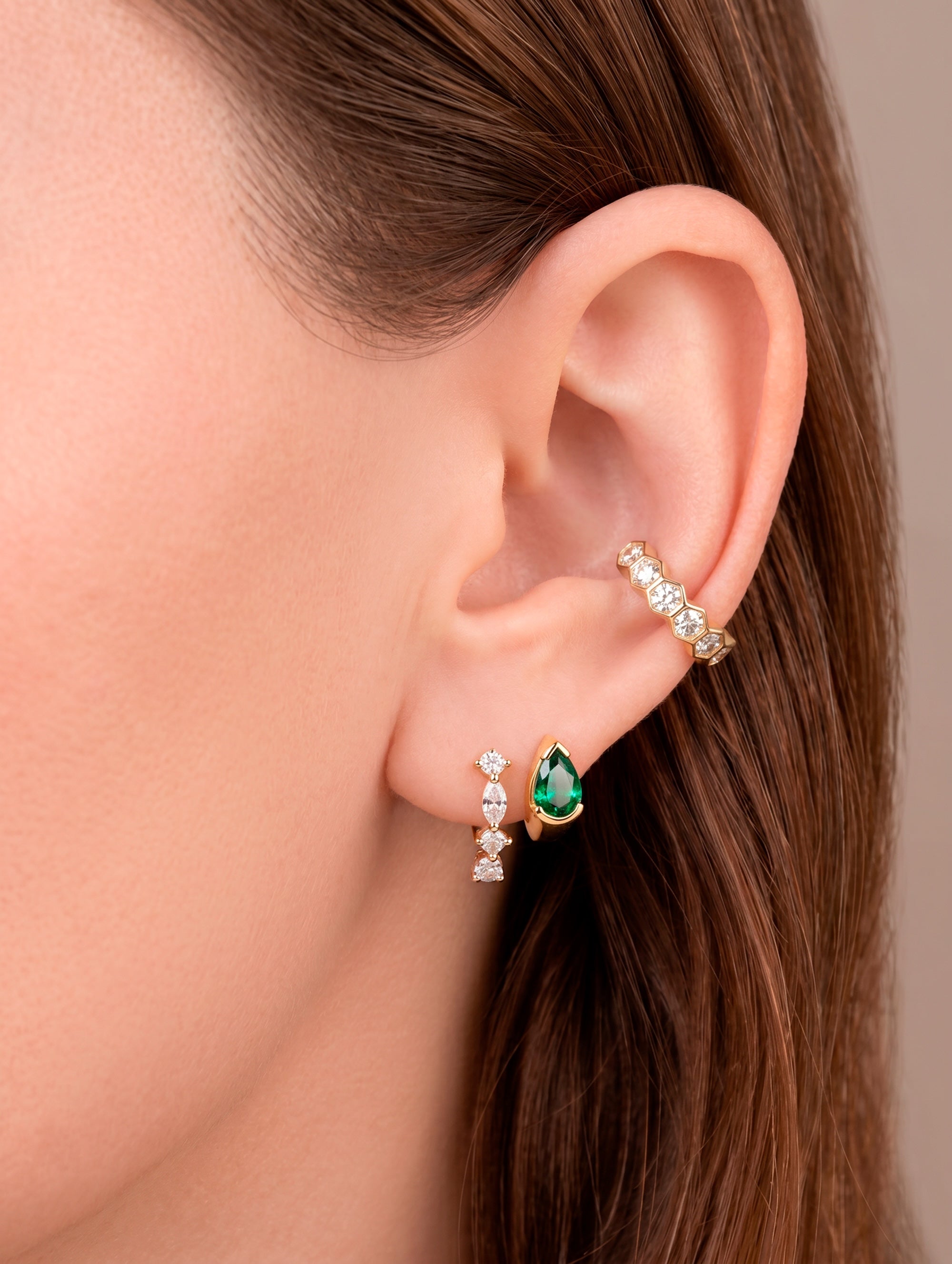 Liri Earring in Emerald