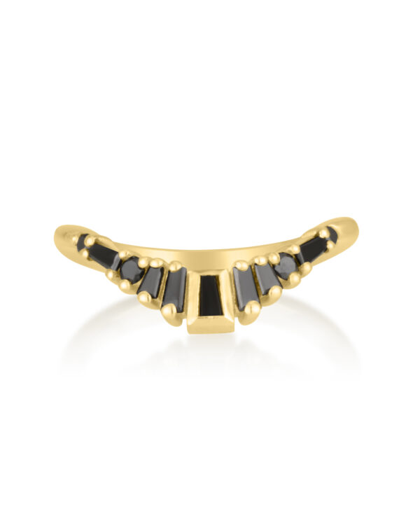 Romy Ring in Black Diamonds