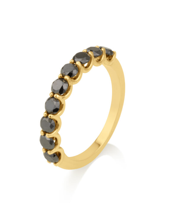 9 Black Diamond Ring