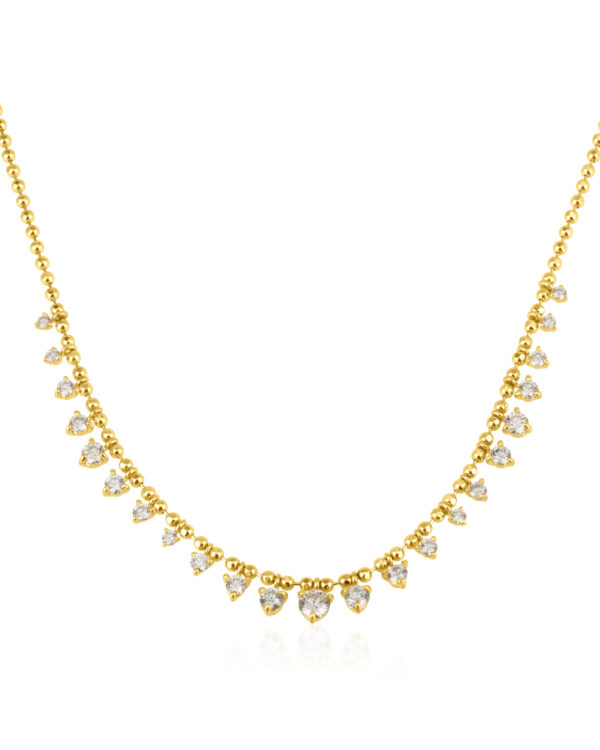 Diamond Degrade Military Necklace