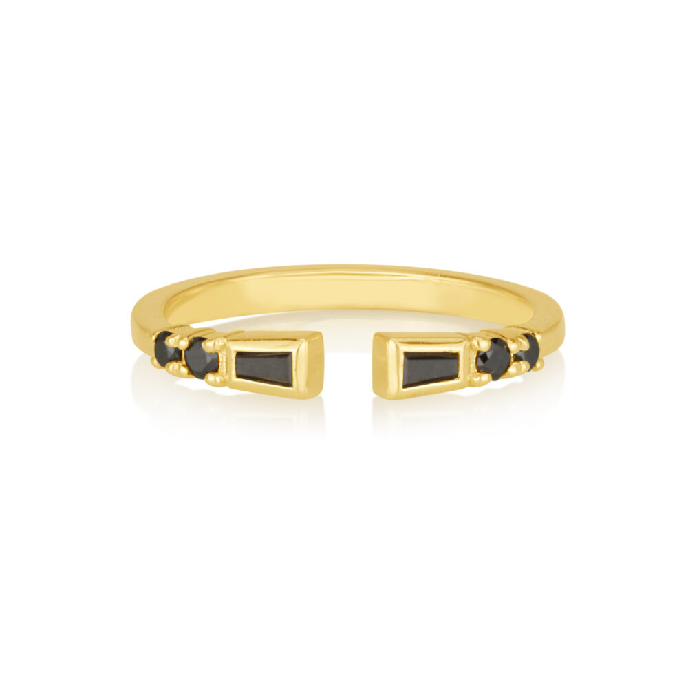 Jonathan Ring in Black Diamonds - Malka Jewelry