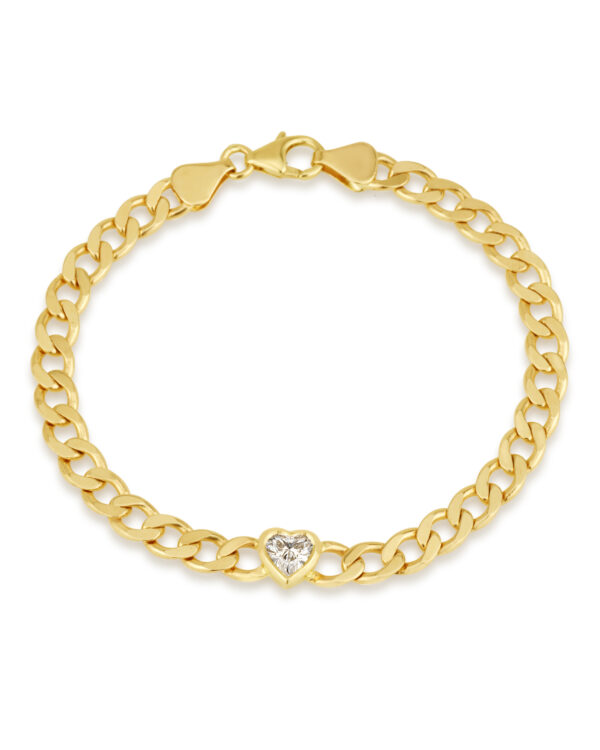 Diamond Heart Boyfriend Bracelet