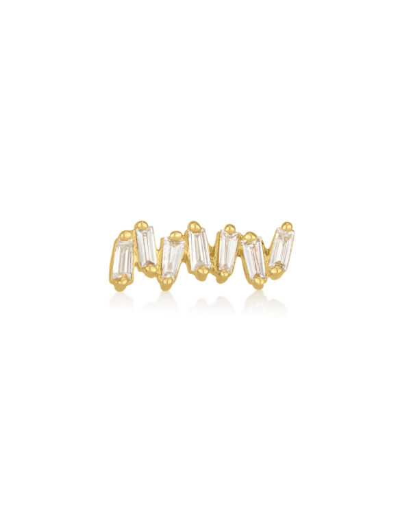 Baguette Climber Earring