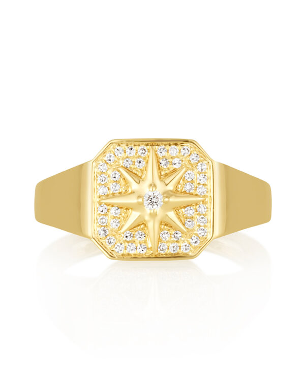 Nate Ring in White Diamonds