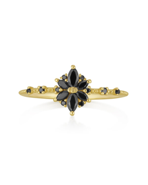 Sophia Ring in Black Diamonds