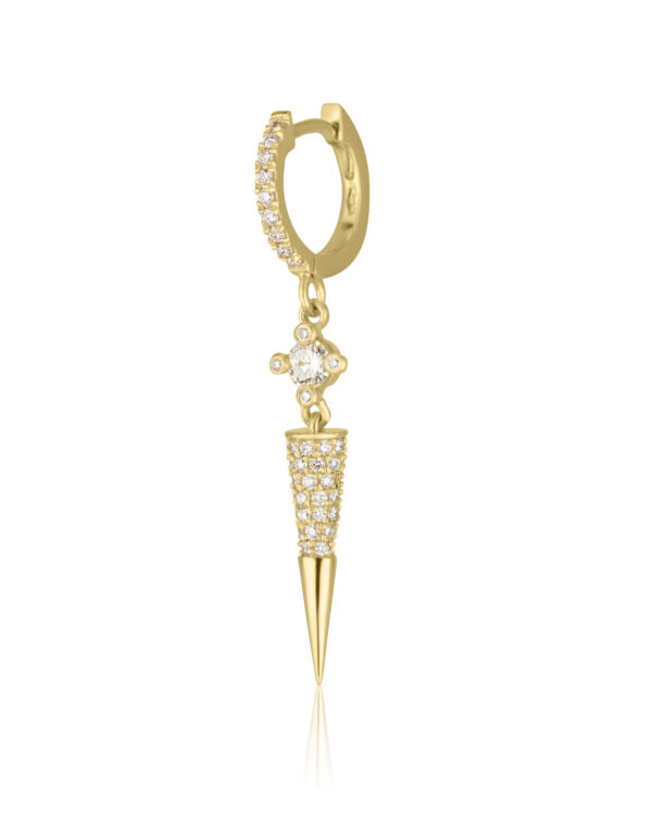 360 Spike Earring in White Diamonds