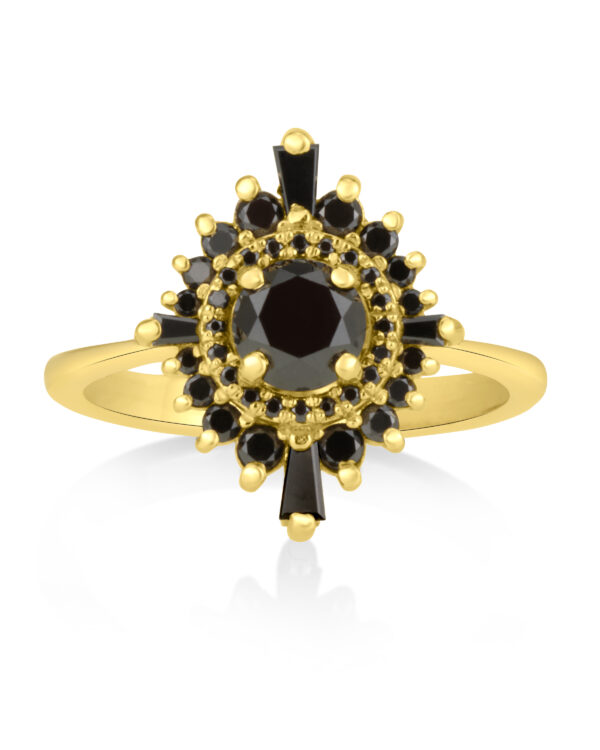 Spark Ring in Black Diamonds (Large)