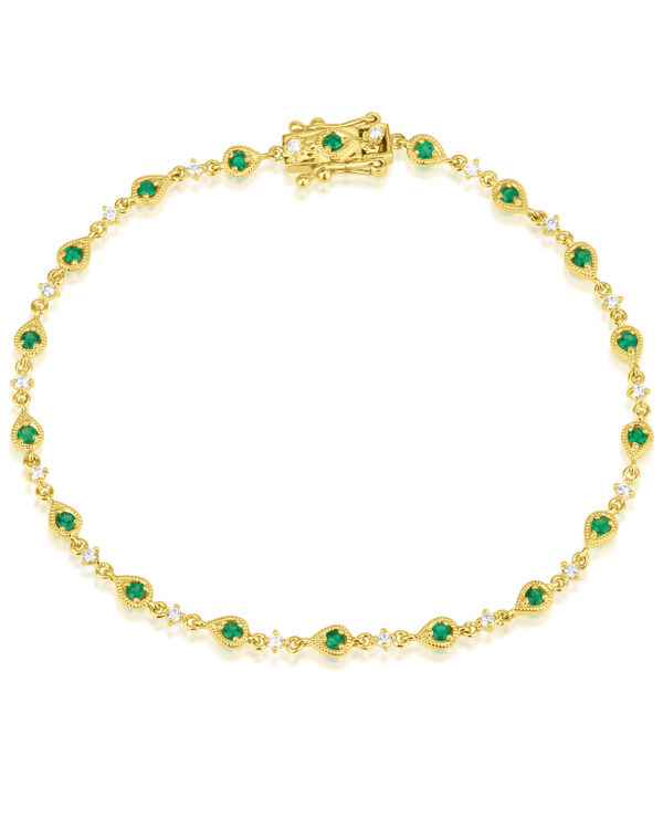 Vanessa Bracelet in Emeralds and Diamonds