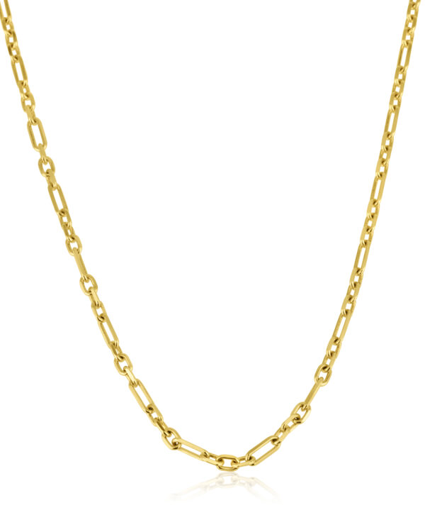 Asymmetrical Gold Chain Necklace