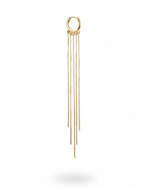 Five Chain Hoop Earring in XL